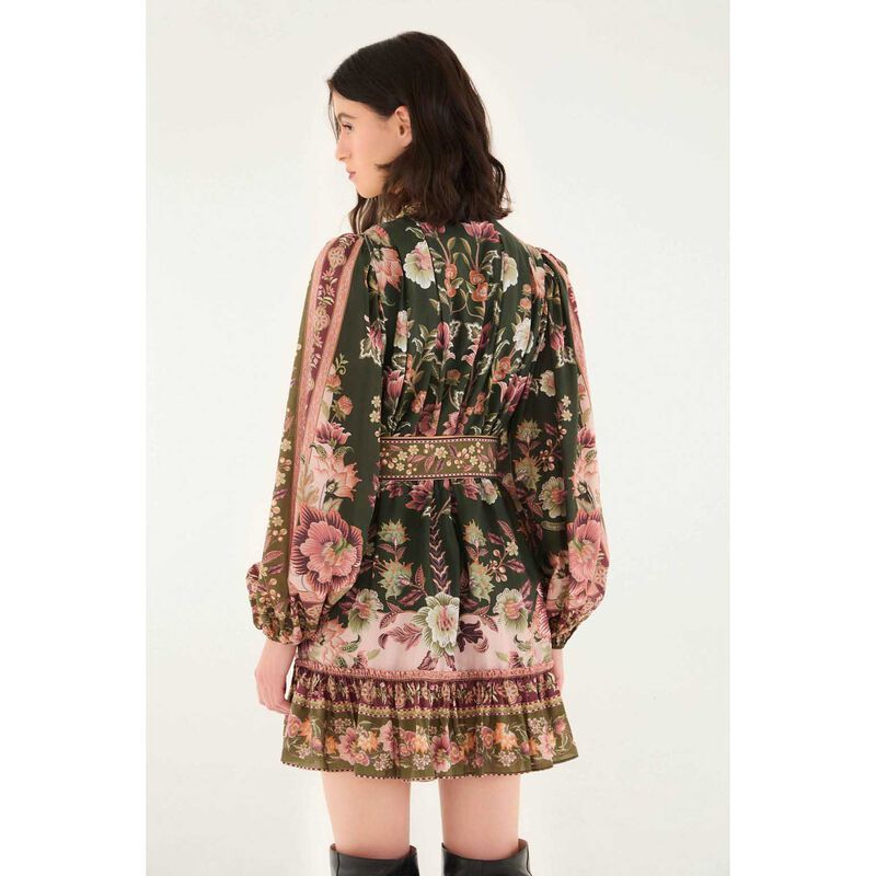 FARM Rio Flowering Garden Tree Green Mini Dress image number 1